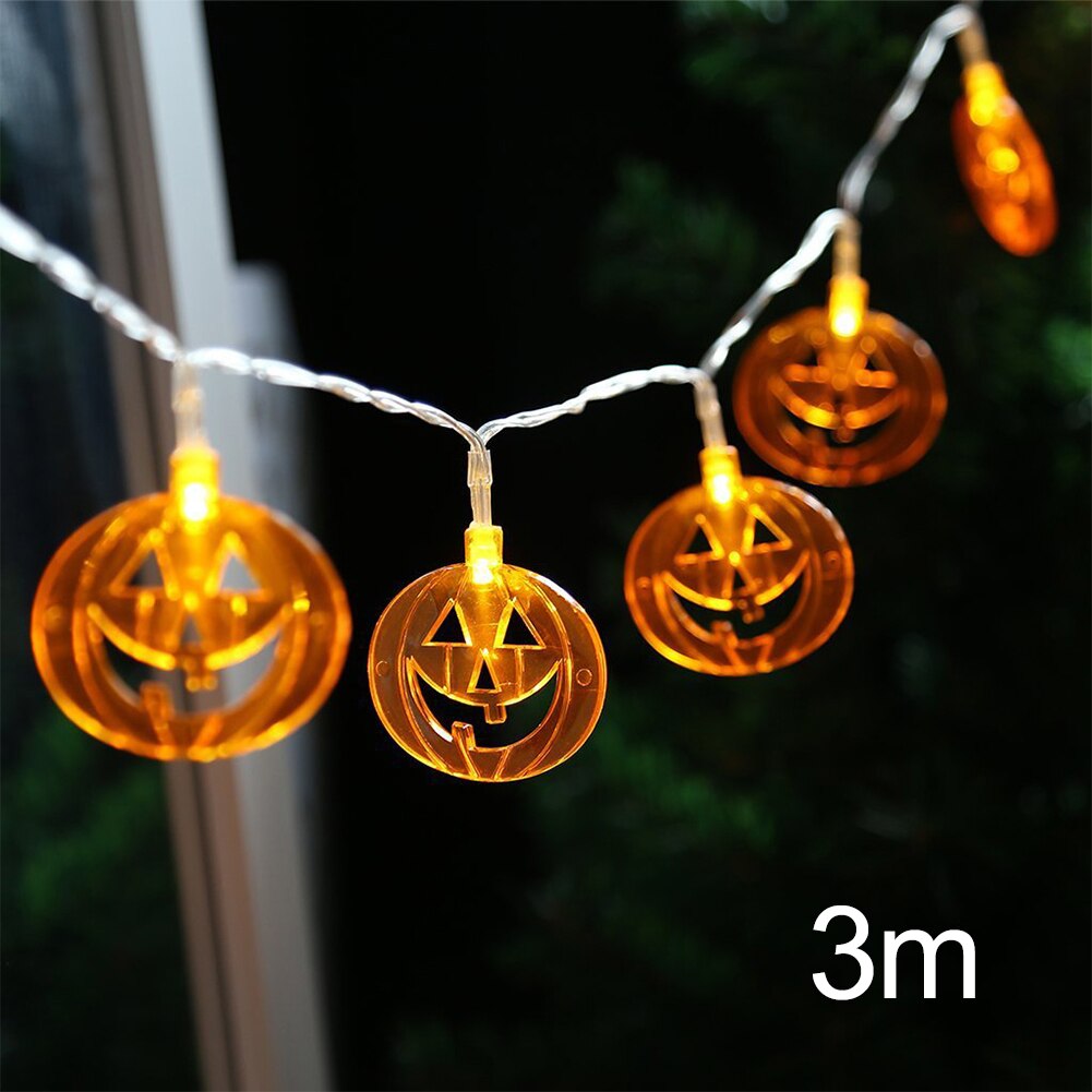 Jardin extérieur décor à la maison Led saisonnier éclairage fil fête à piles Halloween lumières nuit lampe tenture murale: 3 / 3m