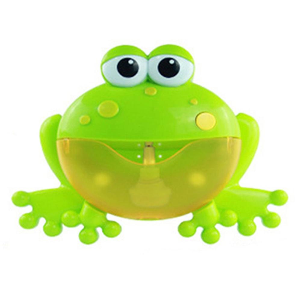 Bubble Machine Tub Big Crab Frog Octopus Automatic Bubble Maker Blower Toys With Music Song Bath Toy For Baby Boys Girls: frog