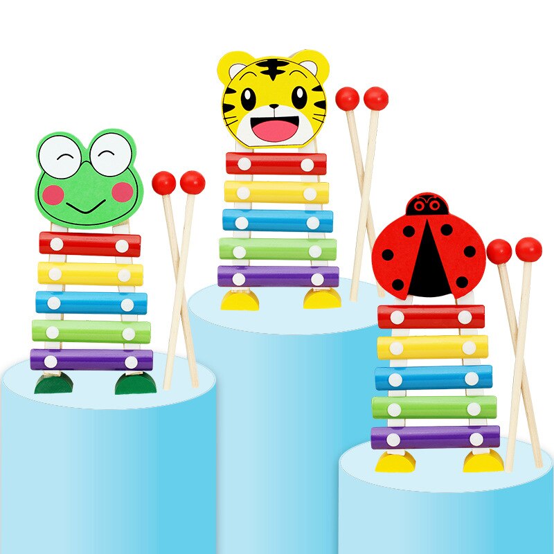 Hand Knock Xylophone for Kids for Educational and Preschool Learning Music Enlightenment for Toddlers Children H7JP