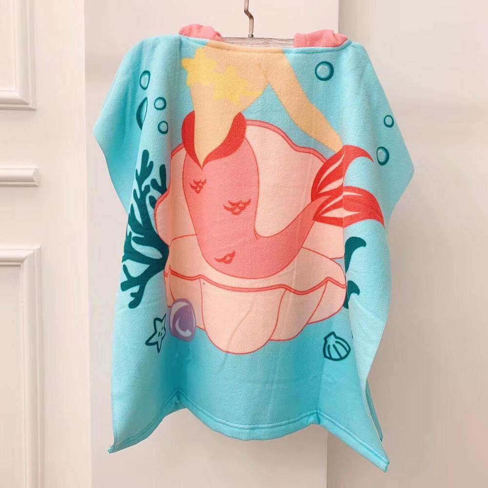 Kinder Bademantel Mädchen Mit Kapuze Kinder Bad Robe Schöne Kind Junge Mädchen Robes Mikrofaser Weichen Strand Pool Ändern Handtuch mit haube: 18