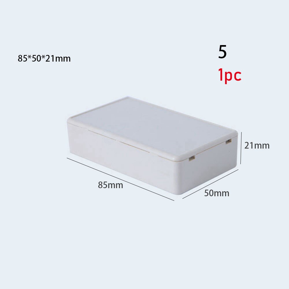22 Sizes Project Electronic Project Box ABS Plastic Waterproof Cover Instrument Case Enclosure Boxes 8 Sizes: 85x50x21mm