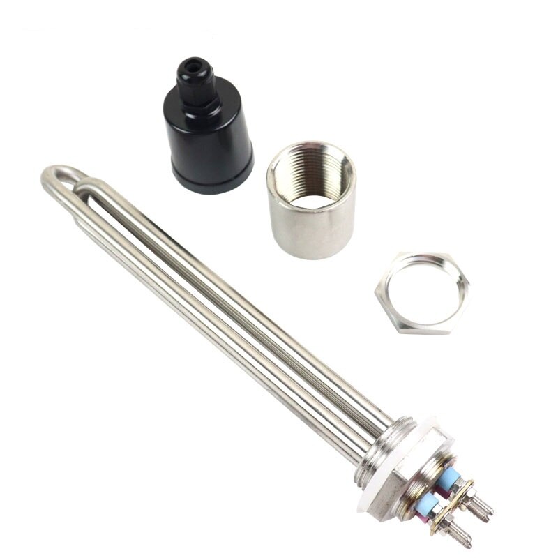 220v Water Heating Element DN25 Stainless Steel Electrical Immersion Brewing Tubular Heater 2.5kw/3.5kw/4.5kw/5.5kw
