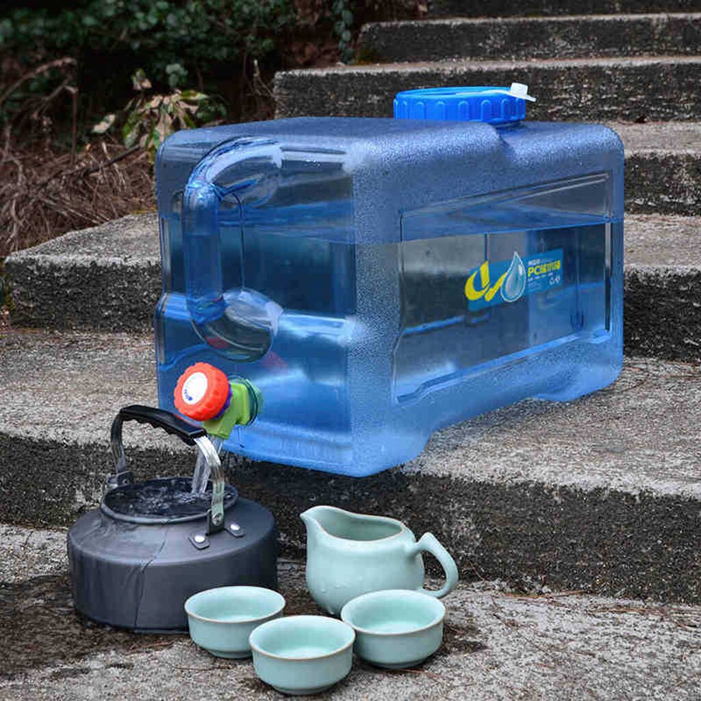 12L Draagbare Outdoor Camping Auto Water Carrier Emmer Bus Opslag Container Met Handvat & Water Tap Voor Partijen Picknick Barbecues