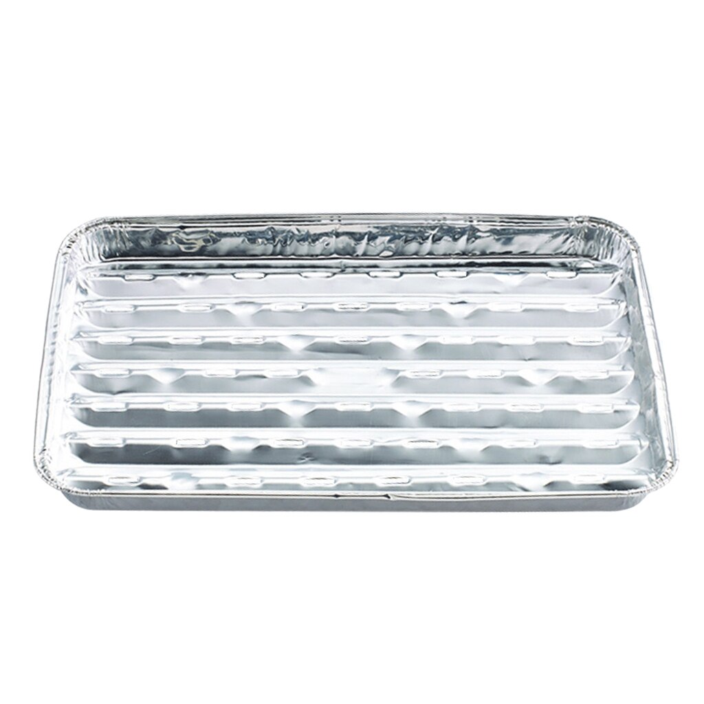 5 Packs Aluminiumfolie Grillen Trays Rechthoekige Barbecue Voor Bbq Camping