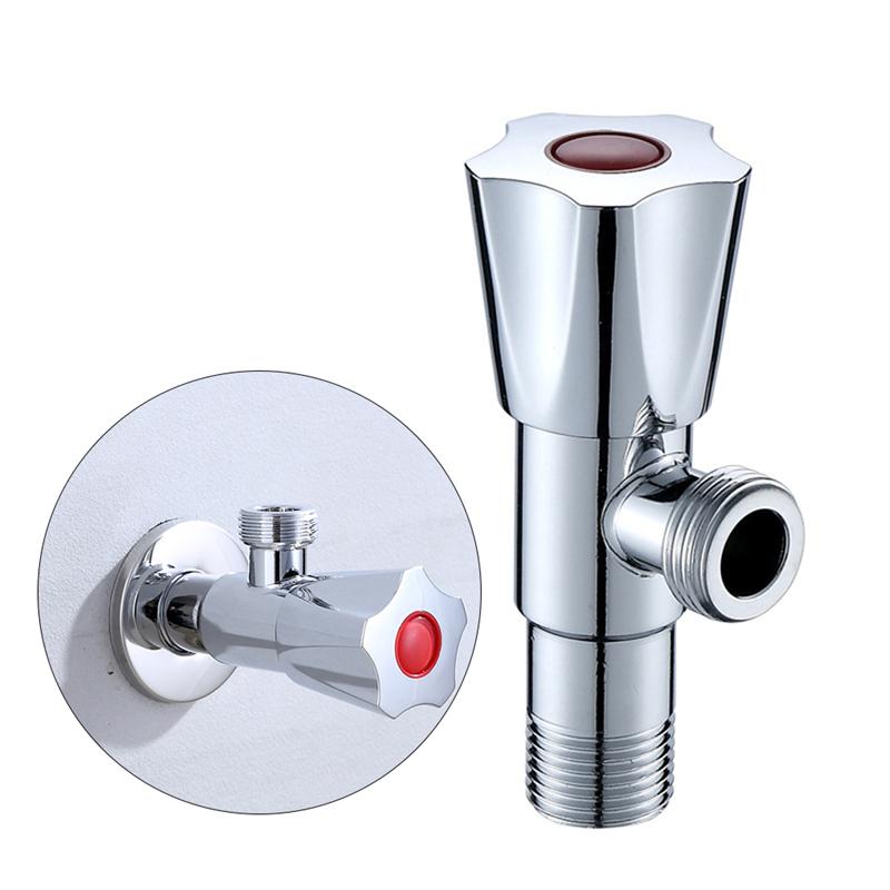 2pcs/Pack Bathroom Angle Valves Stainless Steel Thickened Cold Water Shut Off Valve For Toilet Kitchen Bathroom Sink