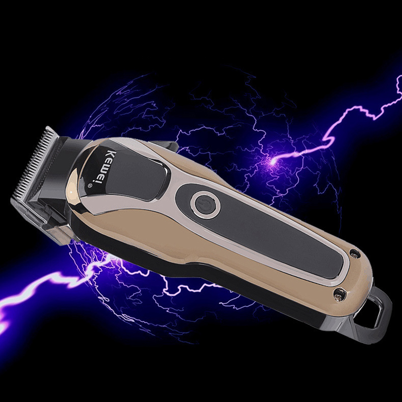 Kemei Km-1990 100-240V Rechargeable Hair Trimmer Hair Clipper Hair Shaving Machine Hair Cutting Beard Electric Ra