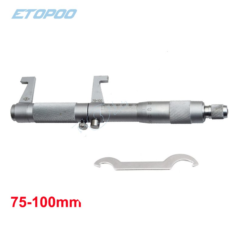 Inside Micrometer 5-30/25-50/50-75/75-100mm/100-125mm/125-150mm/150-175mm Screw Gauge Metric Micrometers Carbide Measuring Tools: 75-100mm