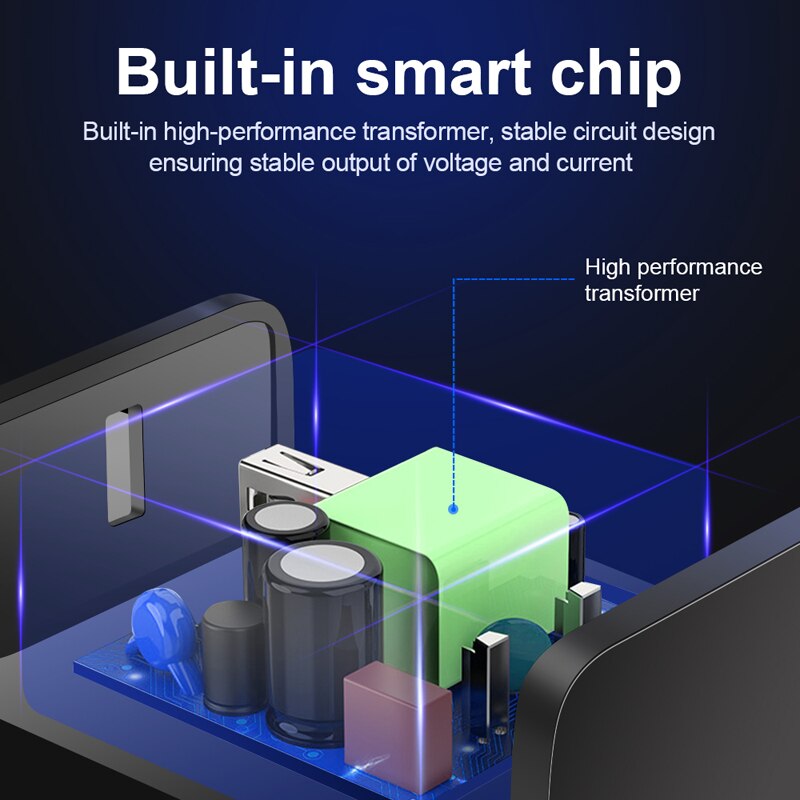 Caricabatterie rapido da 18W caricabatterie USB 3.0 caricabatterie rapido per telefono Xiaomi Mi 9 8 lite MIX 2S 3 POCO F1 9T Pro adattatore di ricarica per telefono