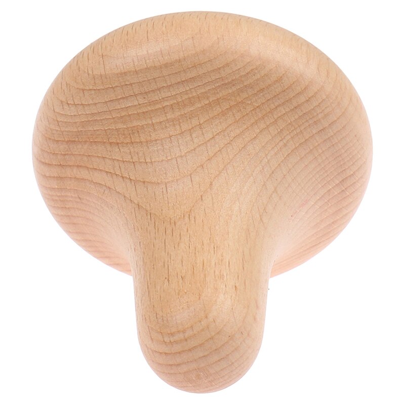 1pc houten traditionele reflexologie hand- en voetmassage-instrumenten, paddenstoelvormig massage-apparaat, drukpunt voor thuiskantoor