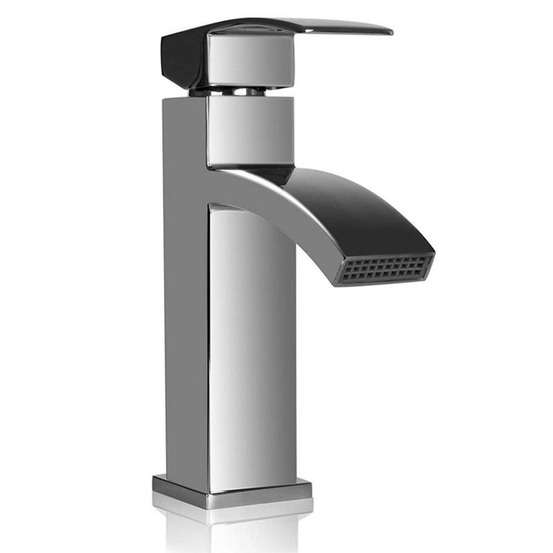 Grifos de fregadero de lavabo de cascada grifo Monobloc grifo de un solo mango Baño: Default Title