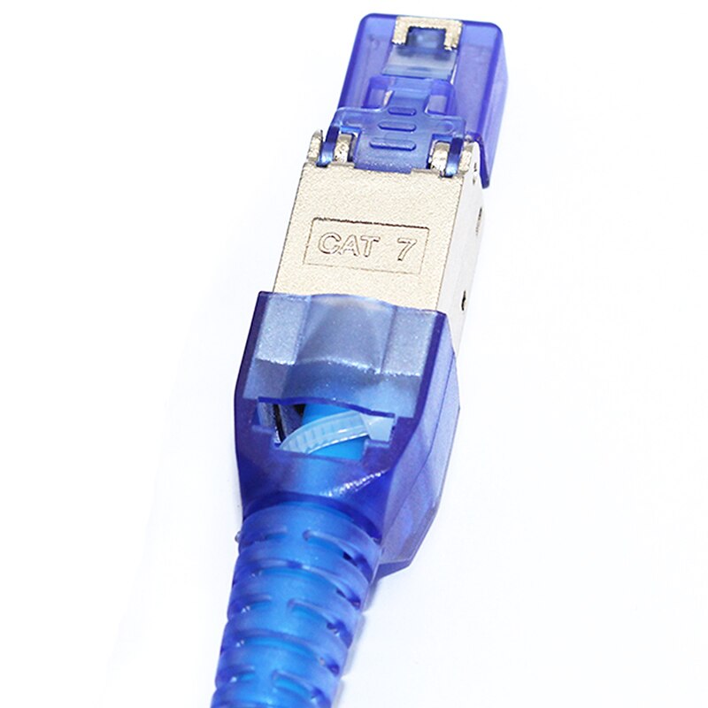 10Pcs/Lot Tool-Free Shielded RJ45 Cat 7 Termination Plug Cat7 Plug / Cat7 Connector Connectors Modular 23/24AWG