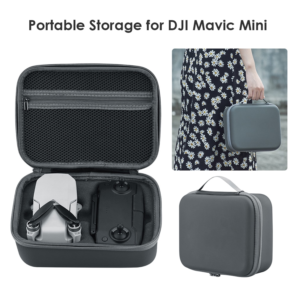 Mini sac de rangement Portable à coque rigide avec fermeture à glissière double voie pour étui de protection pour équipement électronique DJI Mavic