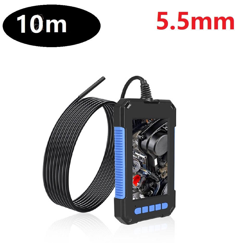 5.5mm 8mm Endoscope Camera 2m 5m 10m 1080P Flexible IP67 Waterproof USB Snake Inspection Camera Handheld Camera With 8 LED: Blue