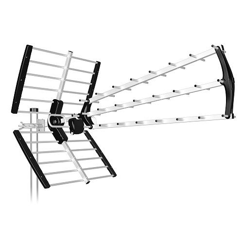 Antena TDT LTE 700 alta ganancia 18 dB BKM Negro