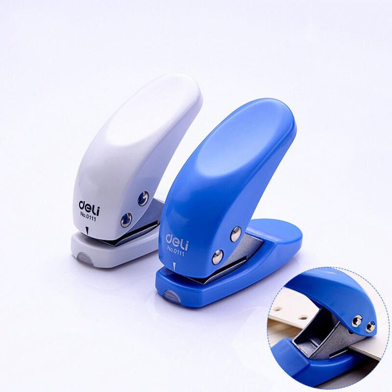 Cute Mini Single Hole Stapler Portable Small Puncher School Office Supplies Children Students Learning Stationery 1pc