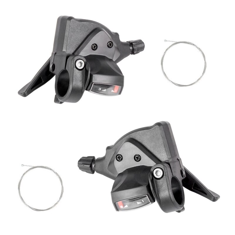 Mountain Bike Shifter 3 x 7/8/9/10/11Speed MTB Bicycle Gear Lever Set with Cable: 24