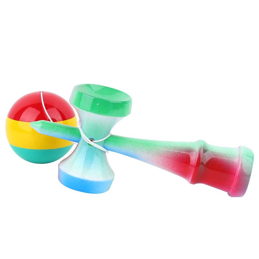 Premium Skill Toy Kendama Wood Toy Wooden for Adults Kids Improving Hand Strengthen Improving Eye Coordination