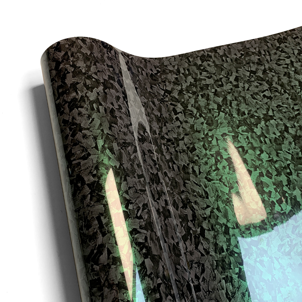 Carbon Fiber Vinyl Wrap Wasserdichtes, selbstklebendes Vinyl Auto Tuning Autoaufkleber Geschmiedete Kohlefaserfolie Autozubehör für den Innenbereich