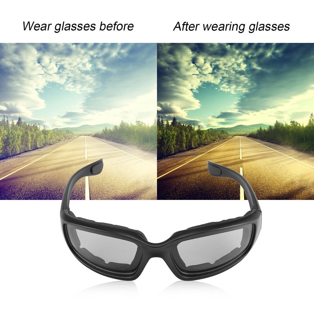 Motorcykel beskyttelsesbriller vindtæt støvtæt briller cykelbriller briller udendørs sportsbriller glasseshot