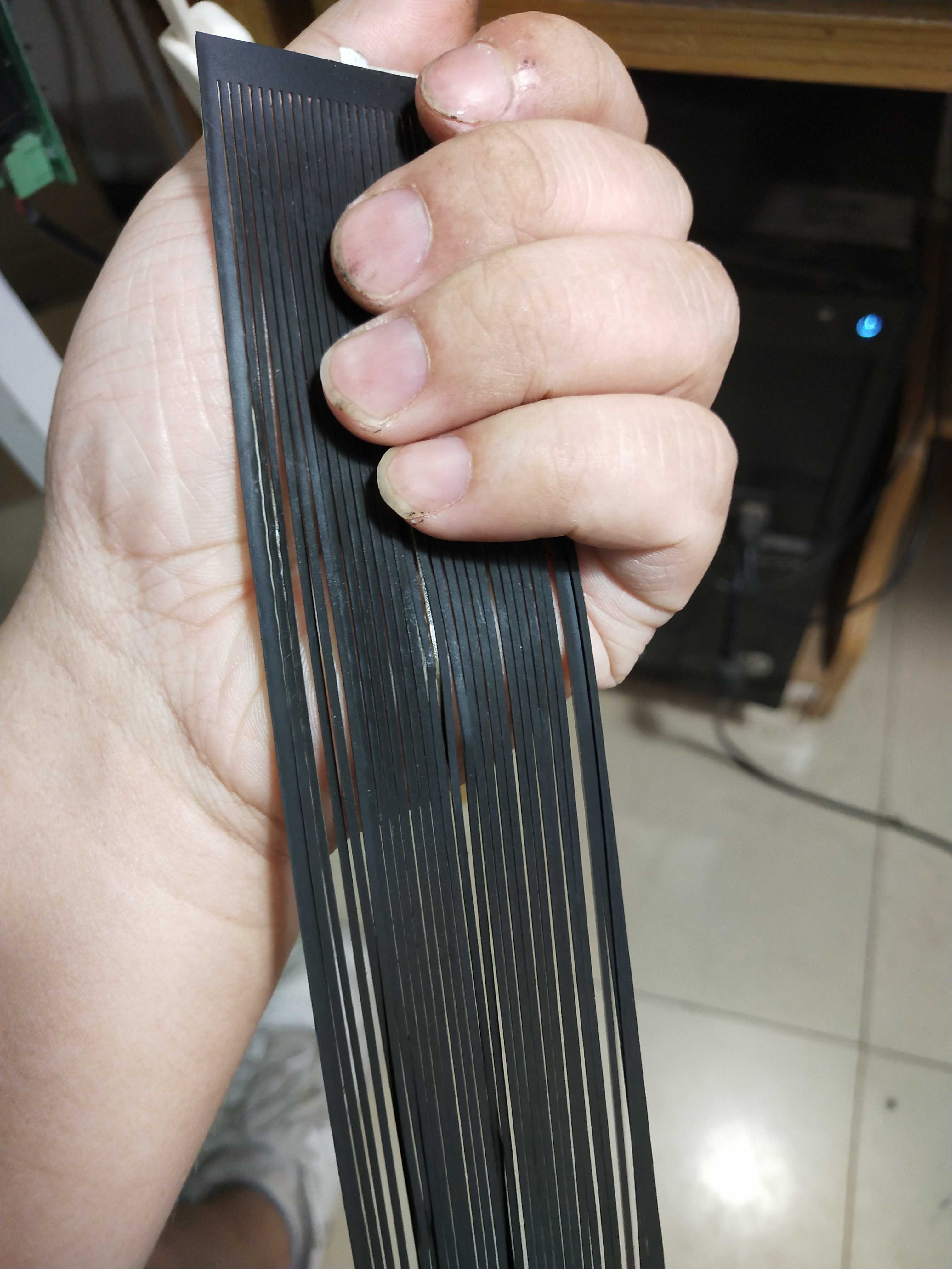 Deck planking gap filled pvc strip material wooden model ship fittings