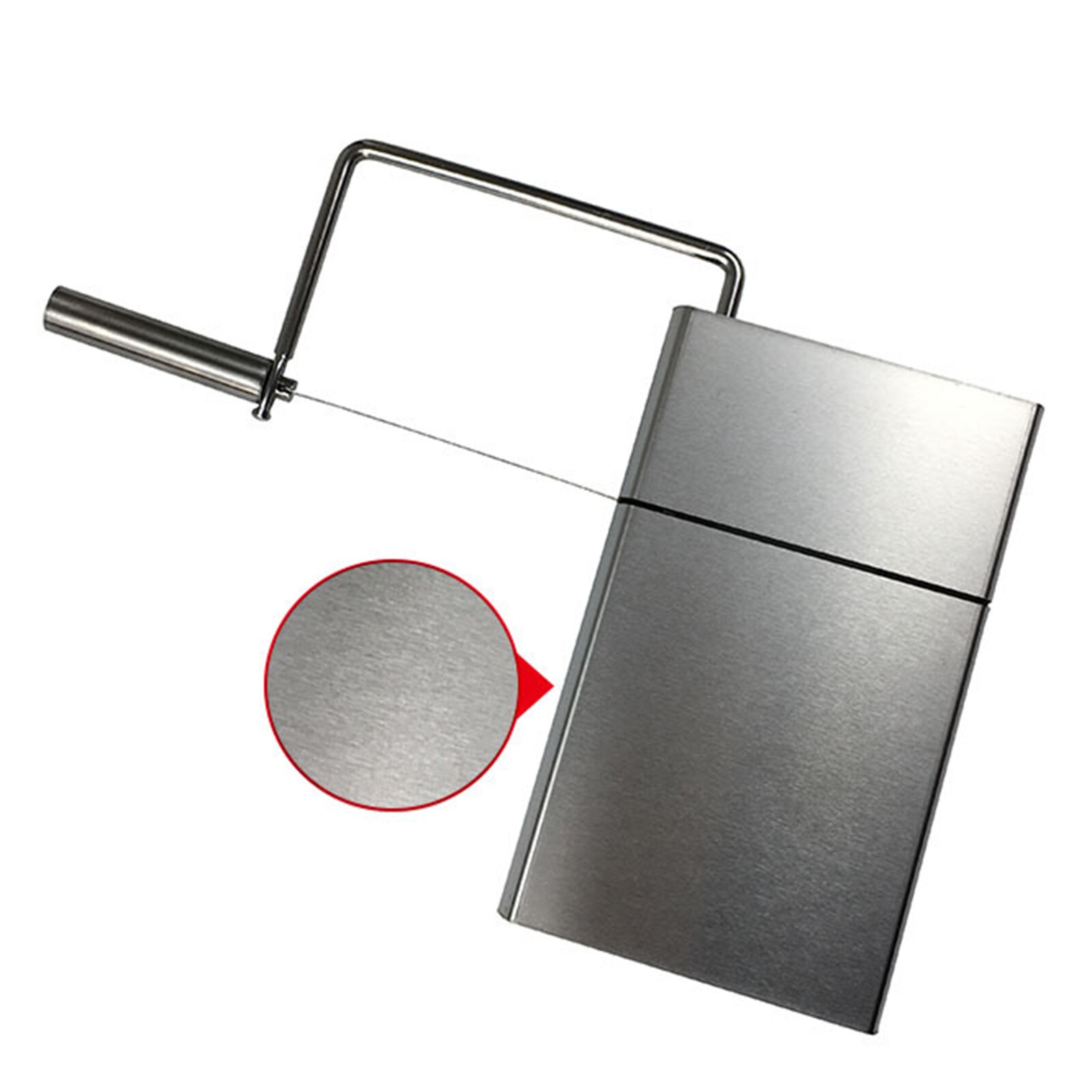 Cheese Slicer with 5 Replacement Wires, Stainless Steel Cheese Cutter Wire Cheese Cutting Board Slicers for Block Cheese Butter