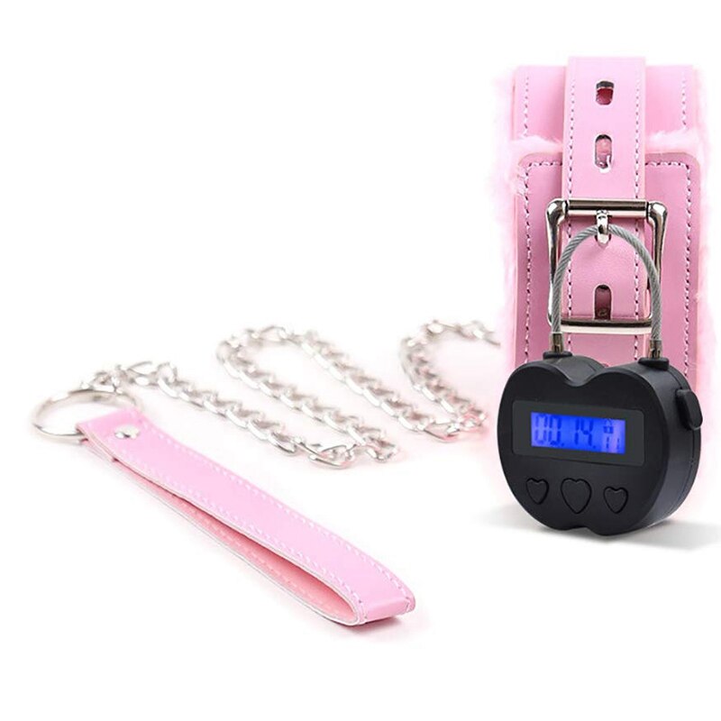 -Smart Time Lock LCD Display Time Lock Multifunction Travel Electronic Timer, Waterproof USB Rechargeable Temporary Timer Pad