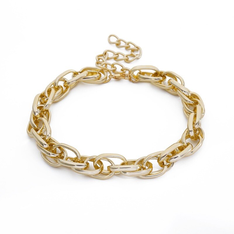 punk retrò 100 legato breve quantità collo catena donna semplice canapa spessa catena personalità gioielli collana.