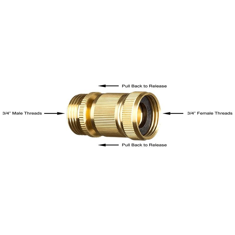 4Pcs Tuin Water Tuinslang Fitting Tap Mannelijke Kraan Connectors, Tuinslang Quick Connect Fittings 3/4 Inch