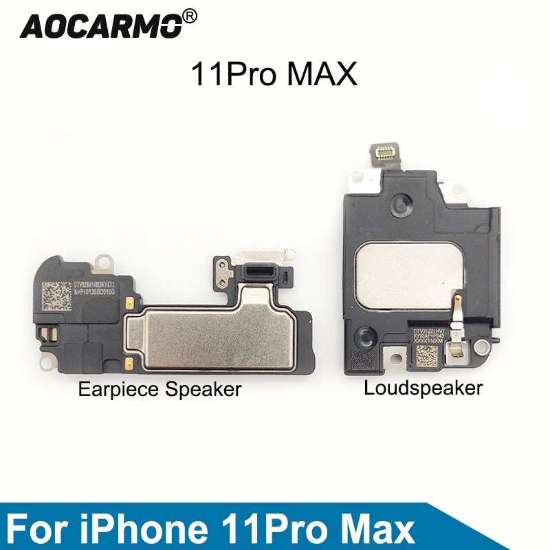 Aocarmo pour iPhone 11 Pro Max haut-parleur d'oreille haut-parleur haut-parleur haut-parleur sonnerie pièce de rechange