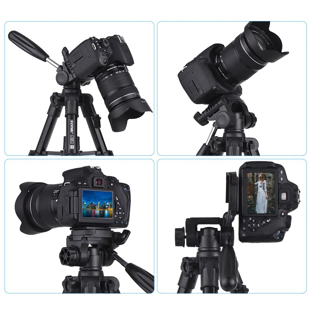 Zomei Q100 Lichtgewicht Mini Reizen Tafelblad Tafel Statief Desktop Camera Statief voor Canon Nikon DSLR Camera Mobiele Telefoon Statief