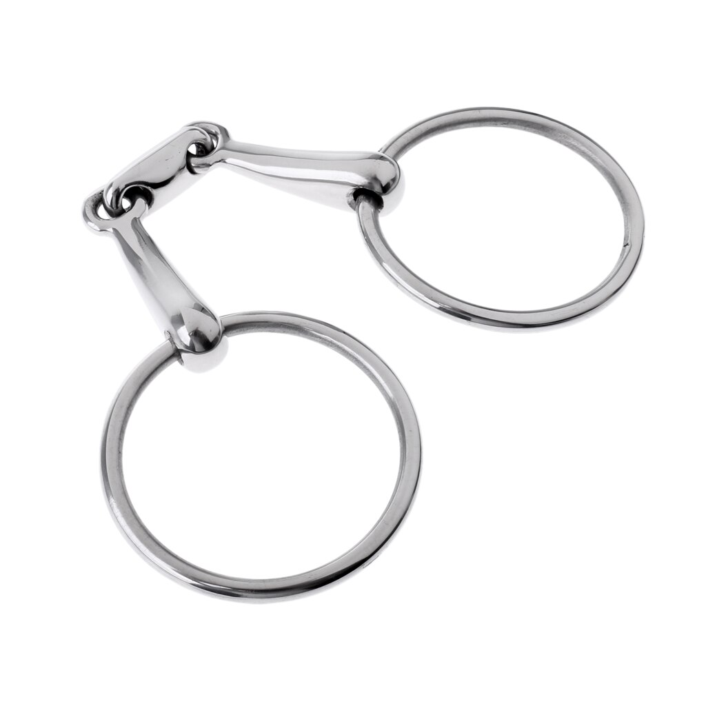 Rustfrit stål mundbid / snaffle bid hest  - 5 tommer , 13 mm, 5 '' western / engelsk