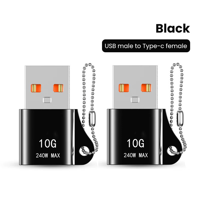 3-1szt USB 3.0 do typu C Mini szybki transfer typu C żeński do USB Adapter odpowiedni do komputerów przenośnych Ładowarka samochodowa Konwertery: orange