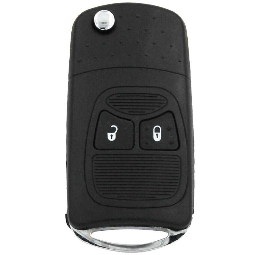 Carcasa plegable para llave de coche, carcasa de 2/3/4 botones para Dodge Grand Caravan, cargador de Ram para Chrysler Town y Country PT Cruiser: 2 Buttons