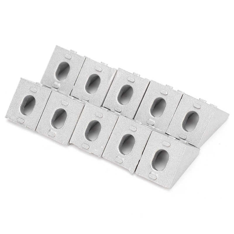 10 X Aluminium Right Angle Connector Printer Extrusion