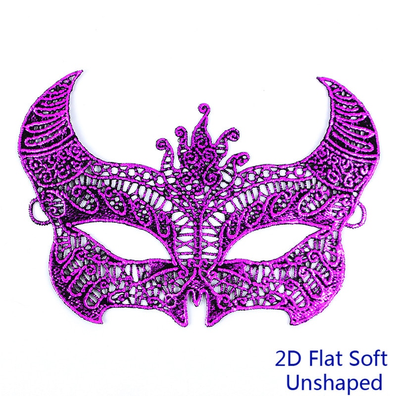 Tête de taureau ajourée pour dames, masque Sexy en dentelle pour carnaval Halloween, demi-visage, masques de fête #30