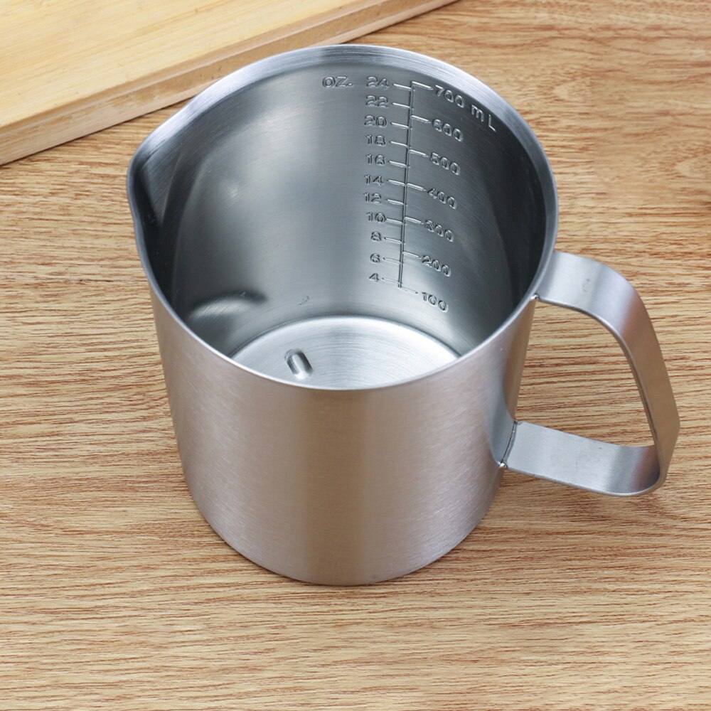 500 ml/700 ml/1000 ml/1500 ml/2000 ml 304 en acier inoxydable mesure échelle tasse graduée cylindre lait thé cuisson oeufs cuillère