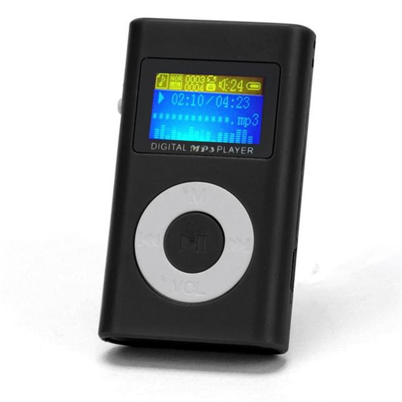 Advanced 5 Colours Portable MP3 USB Mini MP3 Player LCD Screen Support 32GB Micro SD TF Card Black Blue Green Orange