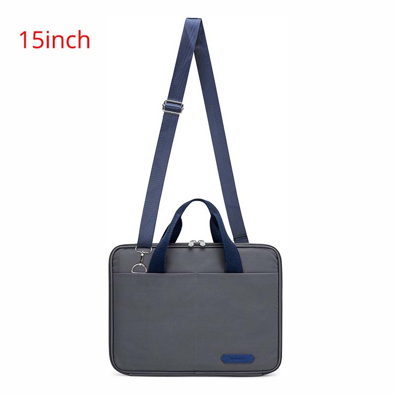 Women Laptop Briefcase Computer Bag Business Document Organizer Ipad Tote Ladies Handbag Messenger Document Bag: B-grey15