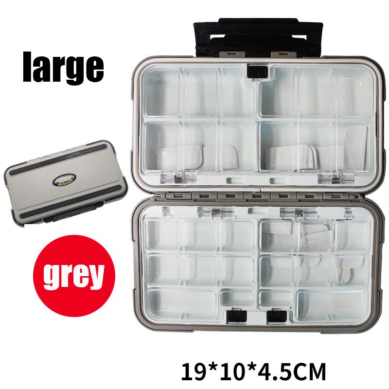 Fishing Tackle Boxes Waterproof Fishing Storage Boxes Bait Box Multifunctional Hook and Bait Accessory Box Double-Sided Opening: SKY BLUE