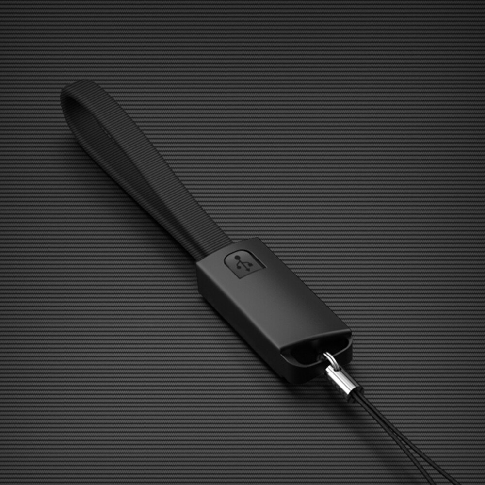 Corrente chave micro usb tipo c relâmpago cabo de carregamento rápido para samsung s10 a51 a71 note10 carregador chaveiro cabo curto cabel: Black / For Micro USB