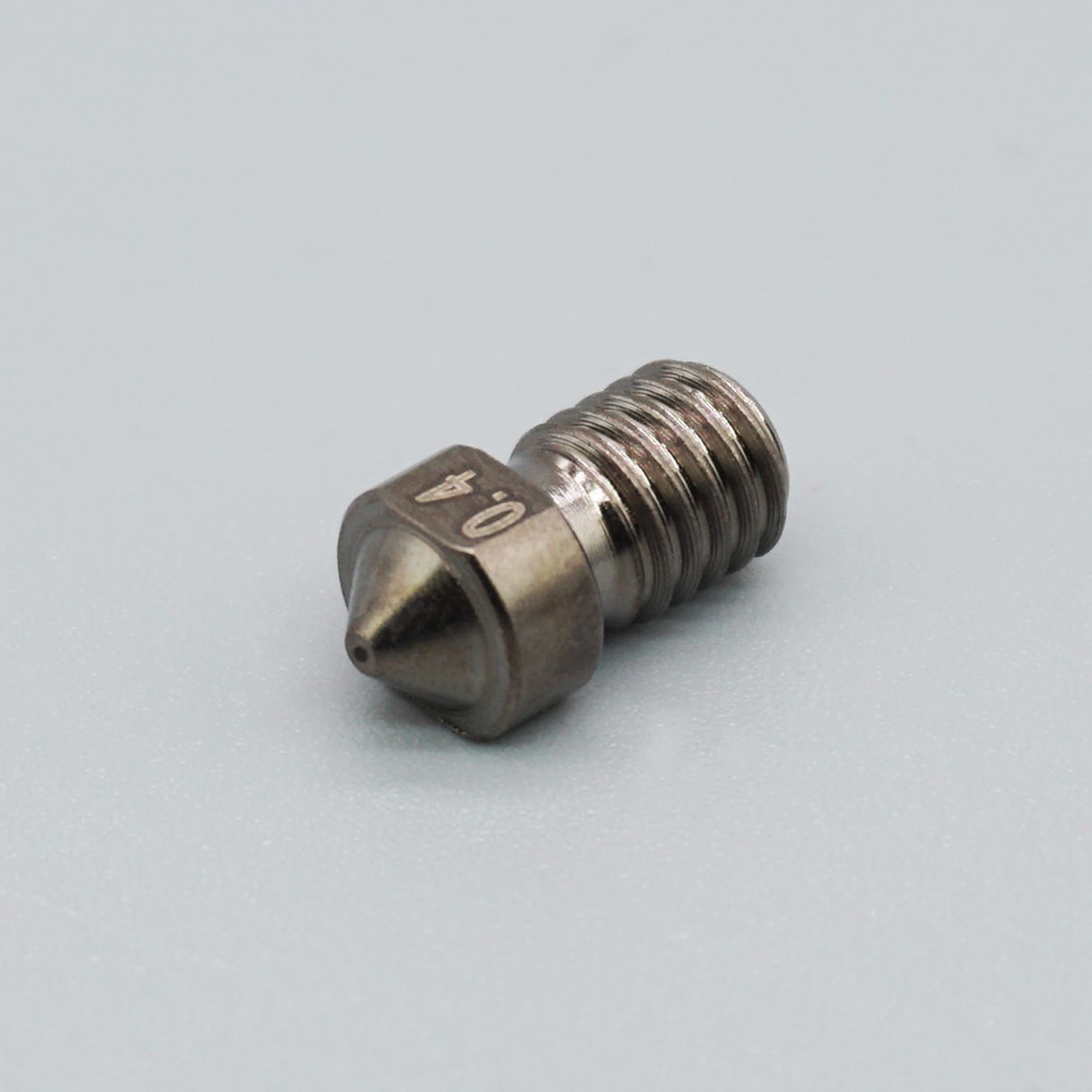 3D Printer Parts Nozzle E3D V6 Die Steel Nozzle V5 High Temperature Hardened Steel Nozzle M6 Thread 0.2/0.3/0.4/0.5/0.6 1.75mm