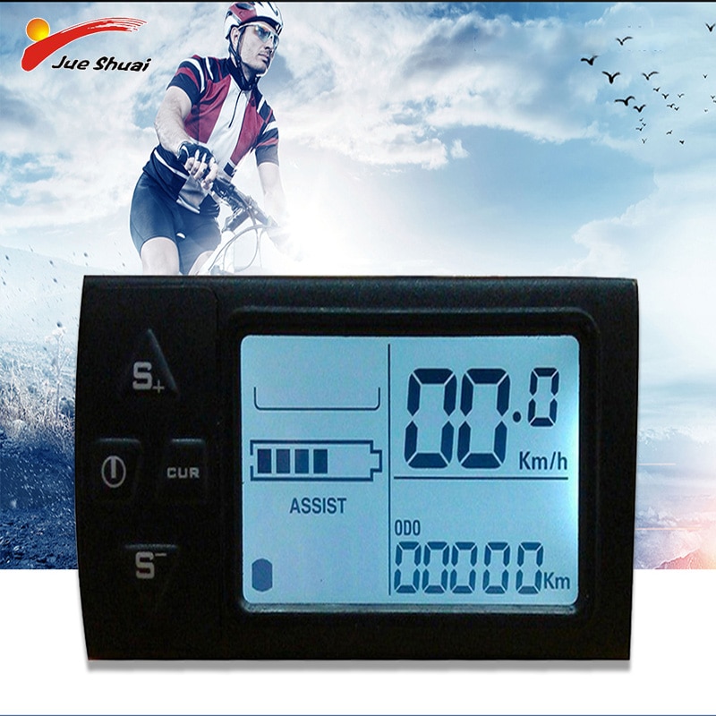 LCD E Bike Display Speed Controller For Brushless Motors 36V Electric Bike Manual Control Panel Bicycle Conversion Kits