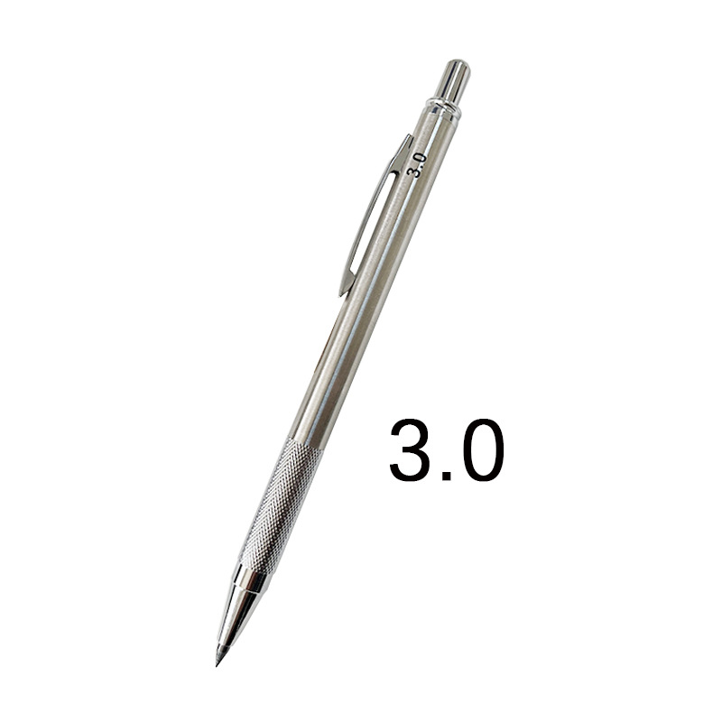 Matita meccanica professionale in metallo per schizzi 0,3/0,5/0,7/0,9/1,3/2,0/3,0 mm: green