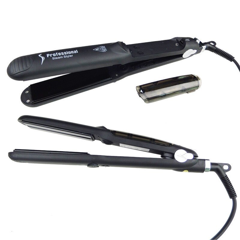 450F Ceramic Steam Hair Straightener with Argan Oil Infusion Steam Flat Iron Ceramic Vapor Fast Heating Iron