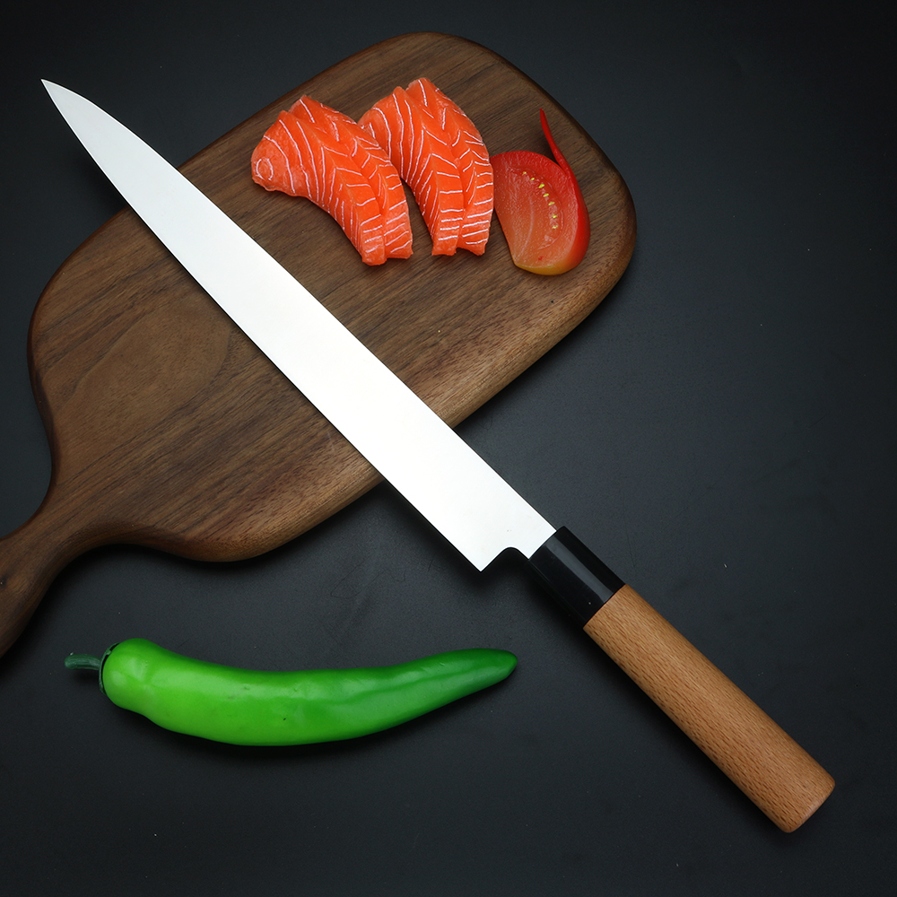 XUANFEN Edelstahl Japanischen Lachs Schneiden Messer Sashimi Küche Sushi Messer Sashimi Spezielle Messer einstellen