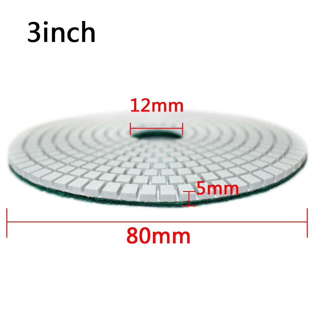 Diamant våd/tør polsk puder slibeskive marmor granit polermaskine fleksibel sten keramisk flise bond fade slibemaskine 80/ 100mm