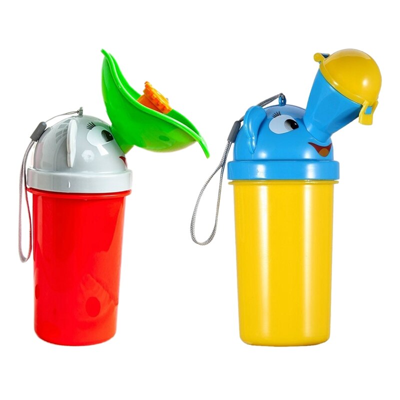 Portable Potty Training Urinal Emergency Toilet for Baby Boys and Girls,Yellow,Red,2 Pack