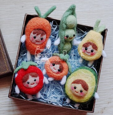 Kit de agujas de punto para lana, fieltro, aguja de fieltro, caja de artesanal, hecho a mano: Gift box  6