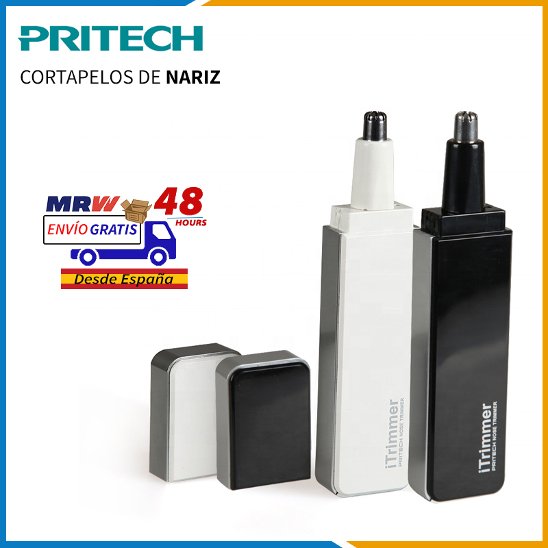 PRITECH TN-188 Cortapelos Nariz y Oreja eléctrico con luz LED para hombre y mujer Máquina de afeitar resistente al agua Envios gratis desde españa en 48 horas