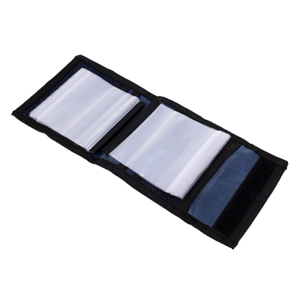 12 Clear Pouch Fly Fishing Tackle Bag Fishing Line Tippet Leader Wallet Bag